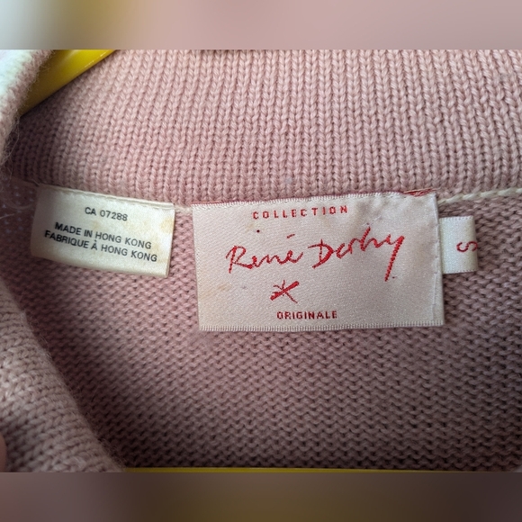 RENÉ DERHY Vintage Women Sweater Size Small Shoulder Pads In GREAT Condition - Picture 6 of 10